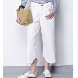 CAARA white crop pants size 27